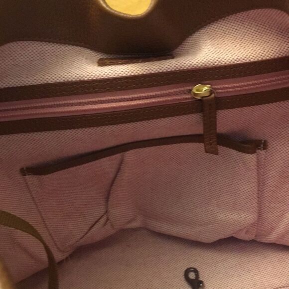 Dooney & Bourke Samba Hobo Logo Loc Sac Brown Pebbled Leather - Picture 12 of 17